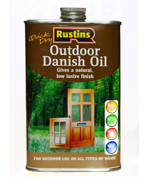 Датське масло для зовнішнього використання Rustins Quick Dry Outdoor Danish Oil
